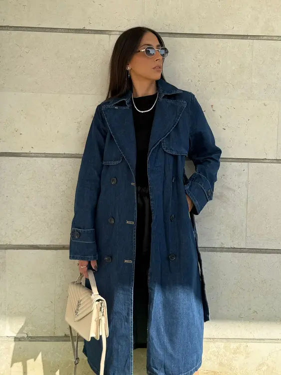 מעיל טרנץ ג';ינס