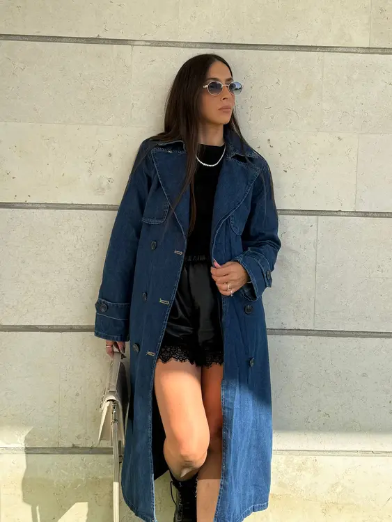 מעיל טרנץ ג';ינס