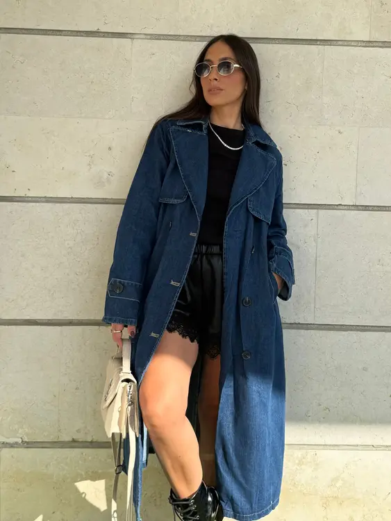 מעיל טרנץ ג'ינס